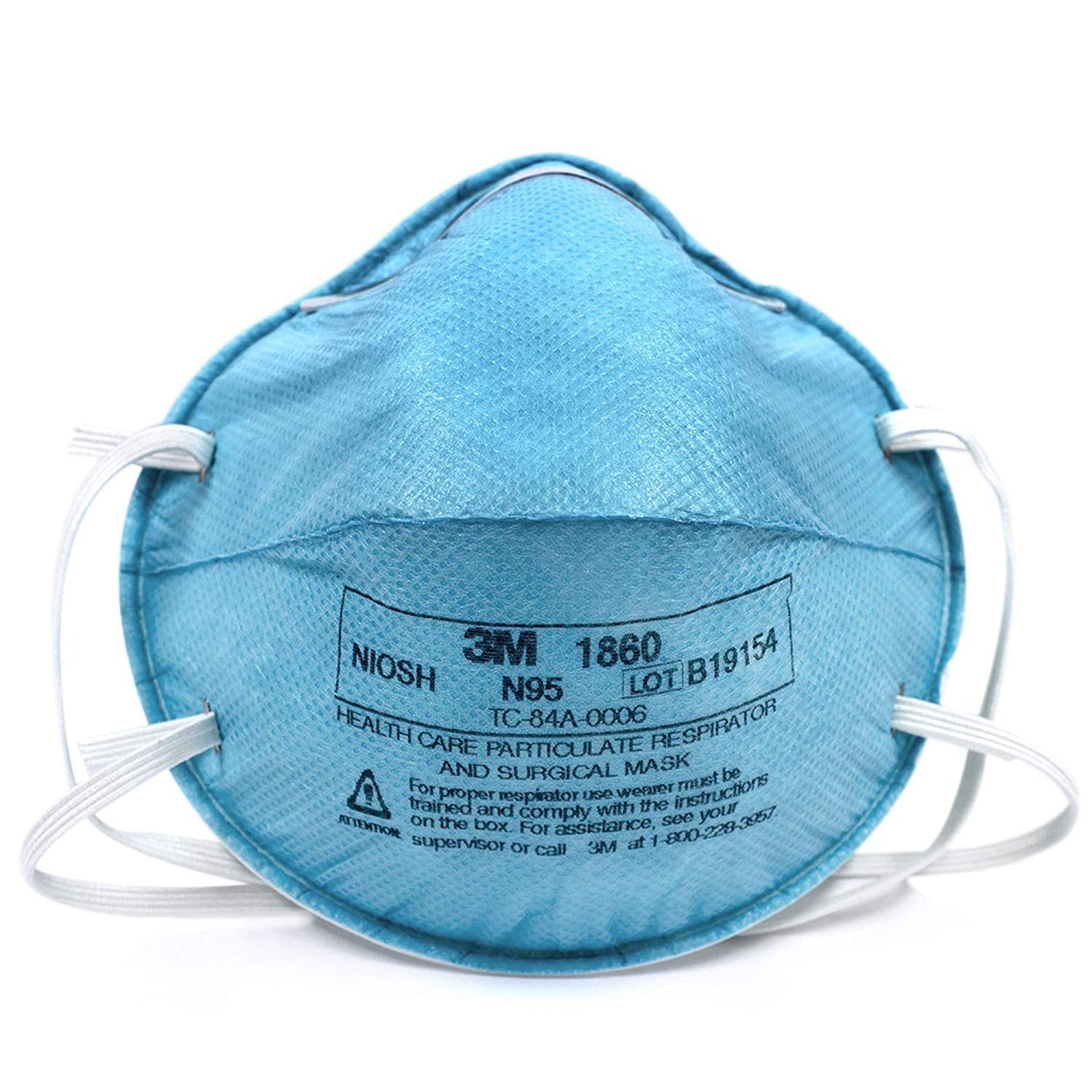 3M 1860 N95 Masks (Box of 20 Masks)