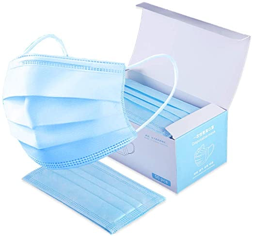 3 Ply Disposable Masks (Box of 50 Masks)